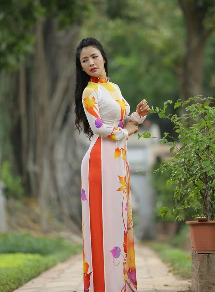 Floral-and-Coral-Ao-Dai