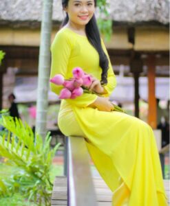 ao-dai-vietnamese-dress-canary-chiffon-satin