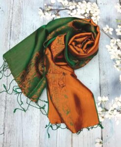 Lady Scarves Natural Silkworm Scarf Women Scarf Bombyx Mori 01 Van Phuc Silk